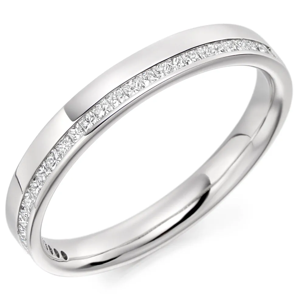 18ct White Gold Princess Cut Eternity Ring 0.25ct