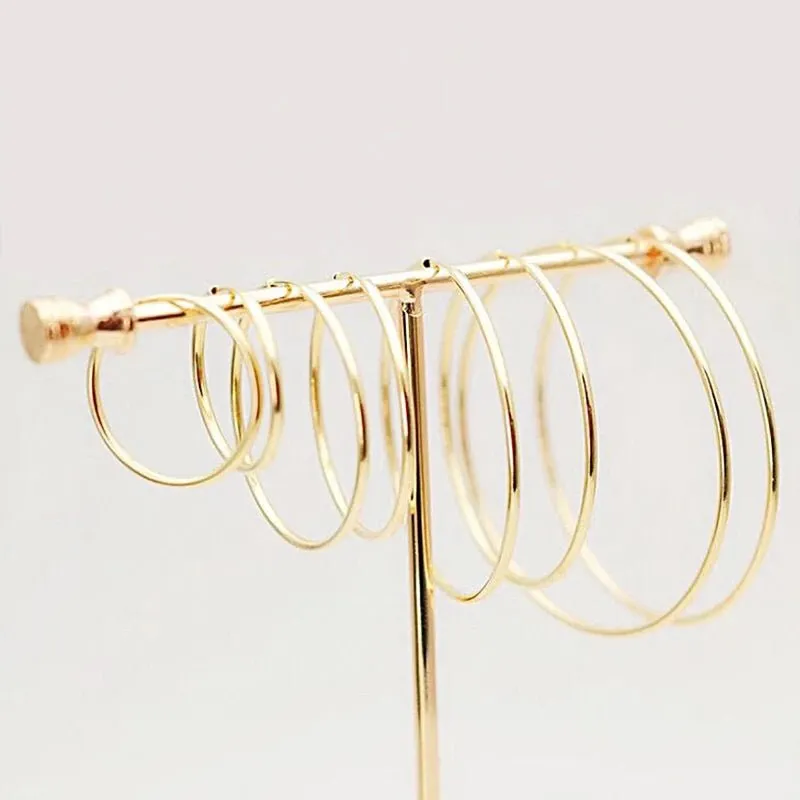 18k Yellow Gold Classic Hoop Earrings