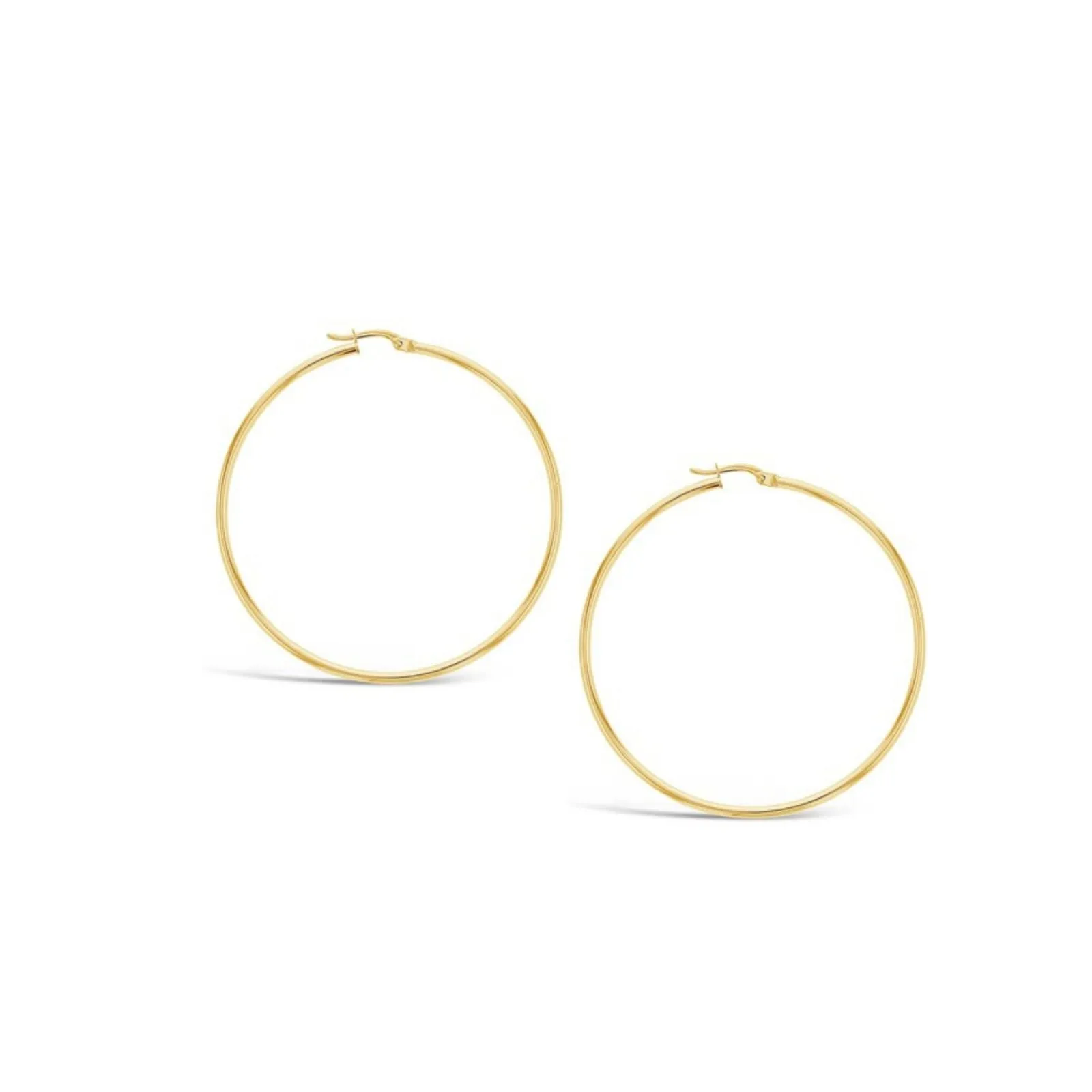 9ct Yellow Gold 50mm Hoop Earring