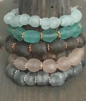 African Sea glass Bracelets