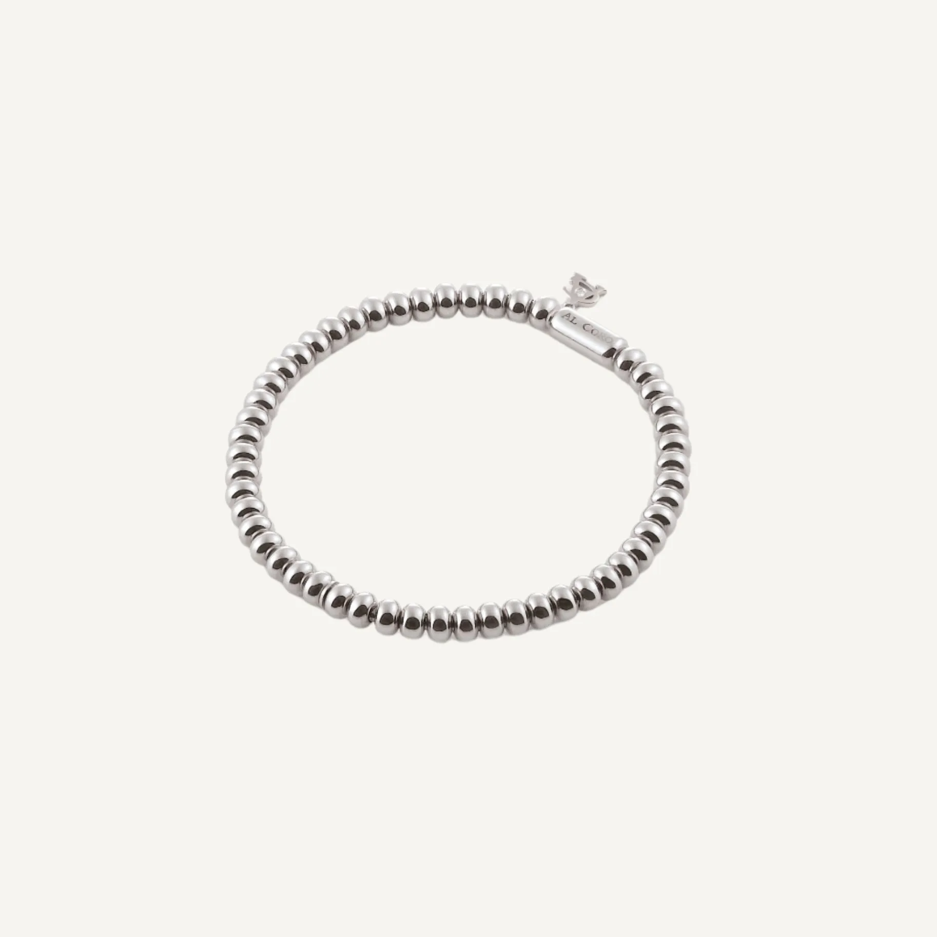 Al Coro Stretchy Bracelet in 18k White Gold