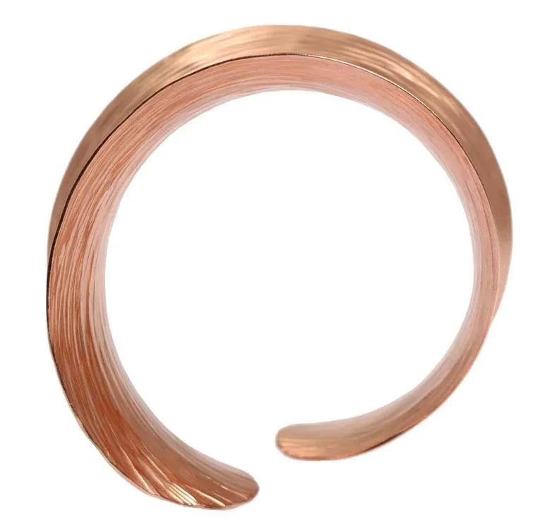 Anticlastic Copper Bark Bangle Bracelet