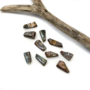 Australian Boulder Opal (Size Varies) Chunky Slab Pendant Bead - 1 pc. (P2350)