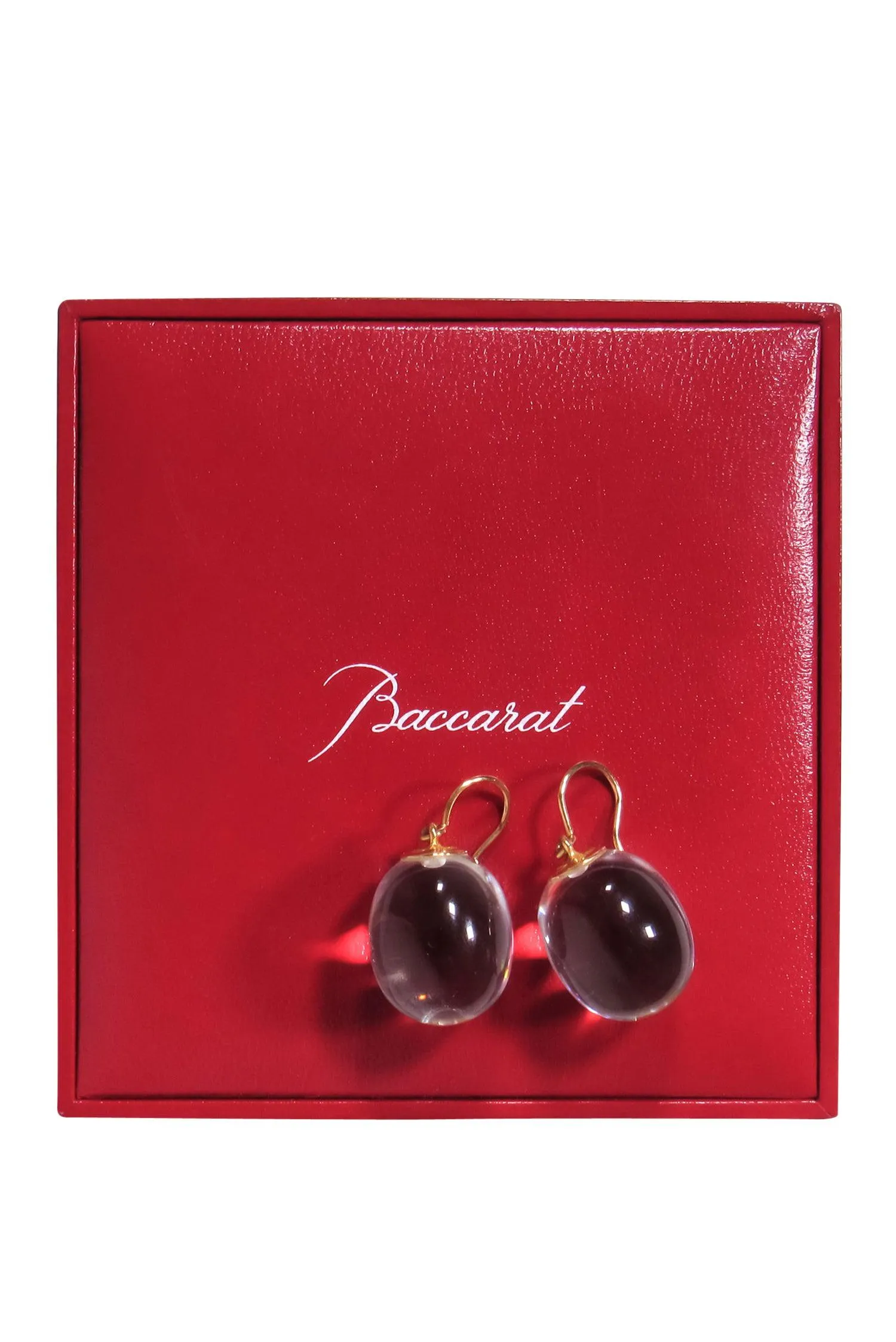 Baccarat - Clear Crystal & Gold-Plated Sterling Silver Dangle Earrings