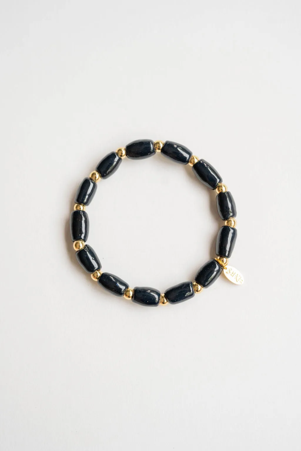 Bel Koz Elongated Clay Bead Bracelet