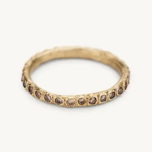 Champagne Diamond Eternity Ring