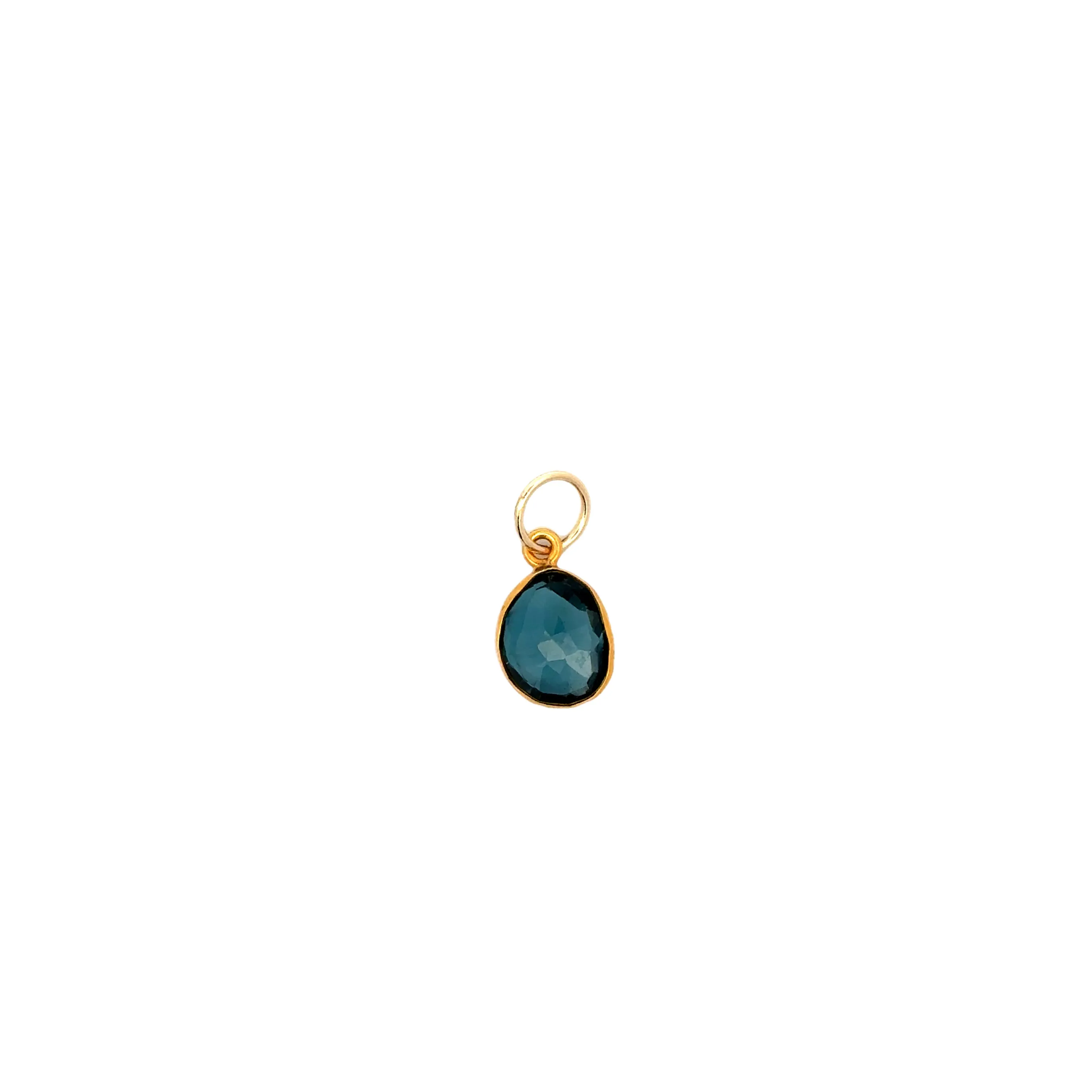 Channel Set London Blue Topaz Pendant