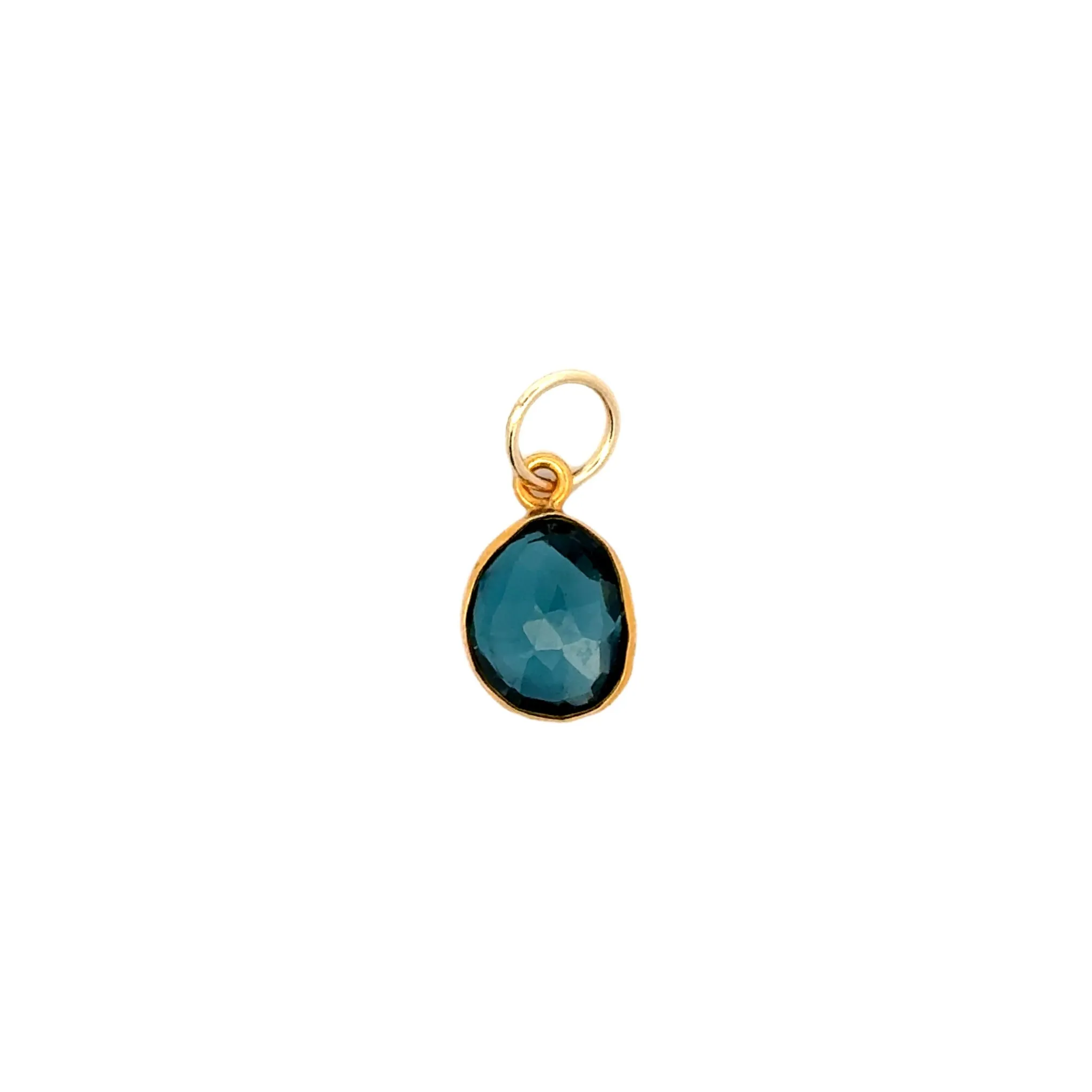 Channel Set London Blue Topaz Pendant