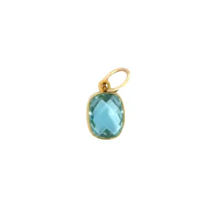 Channel Set Sky Blue Topaz Pendant