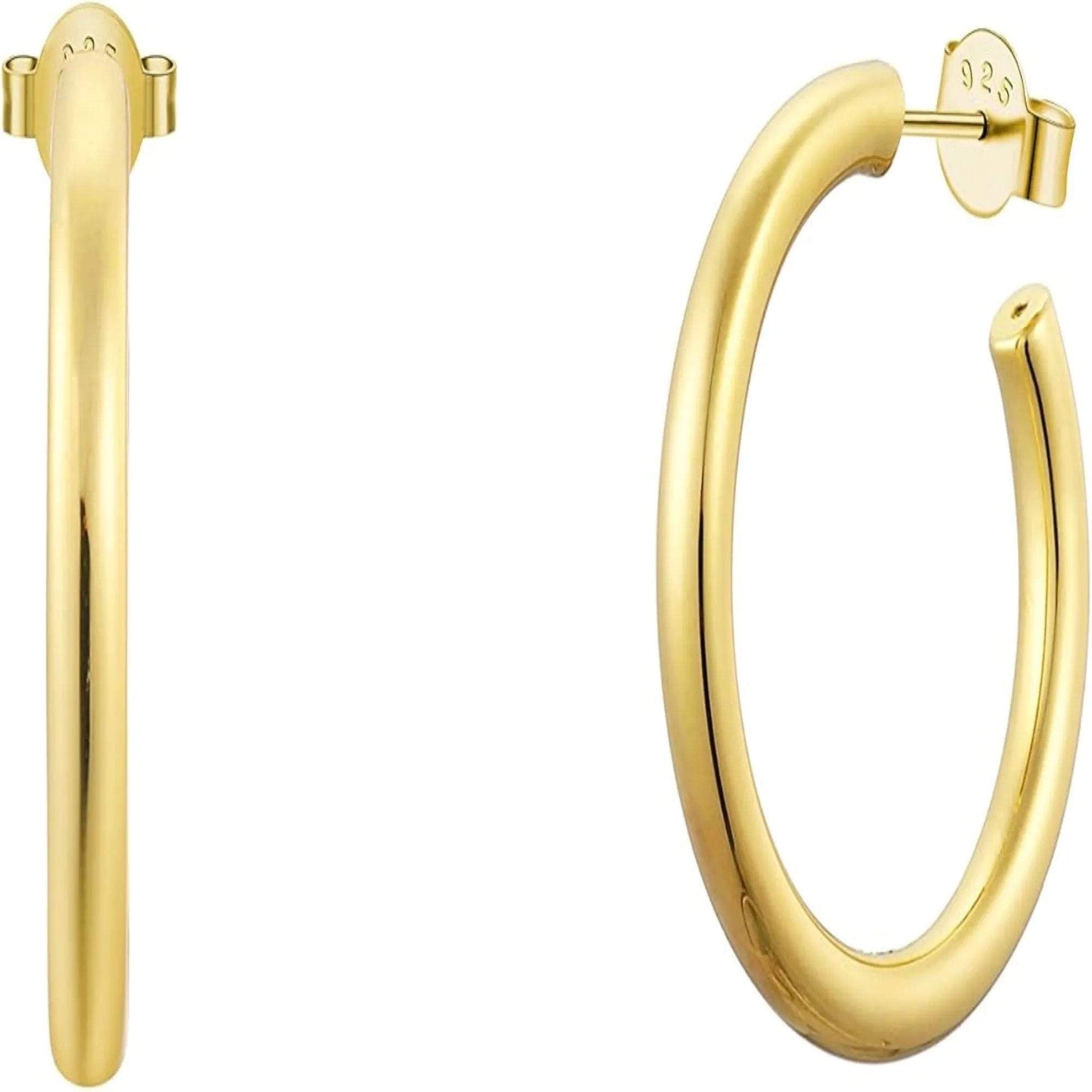 Classic Gold 25mm Hoop Earrings