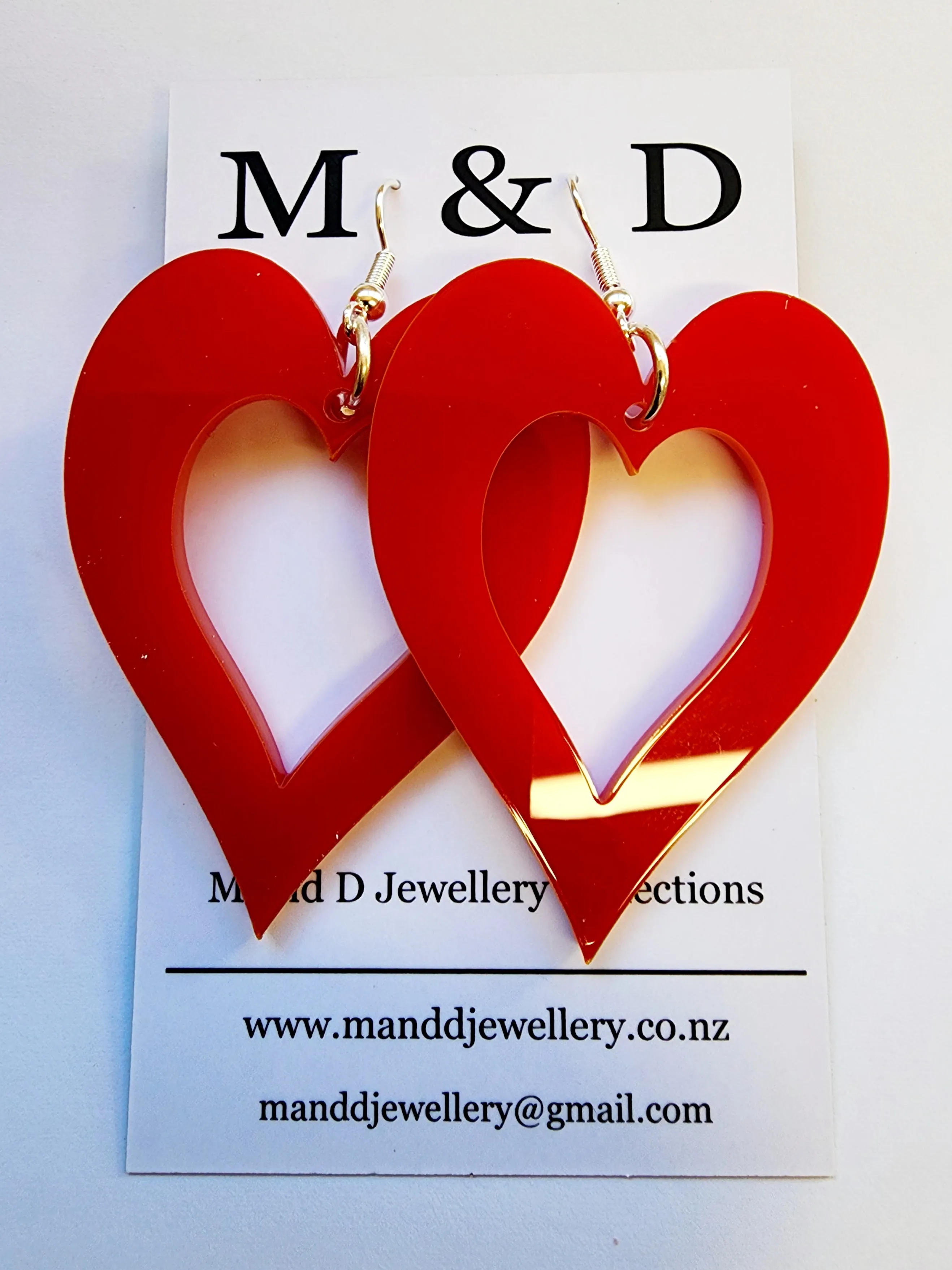 Classic Heart Earrings Dangles