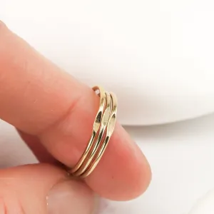 Dimple Stacking Rings