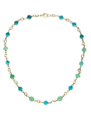 Emerald and Turquoise Necklace