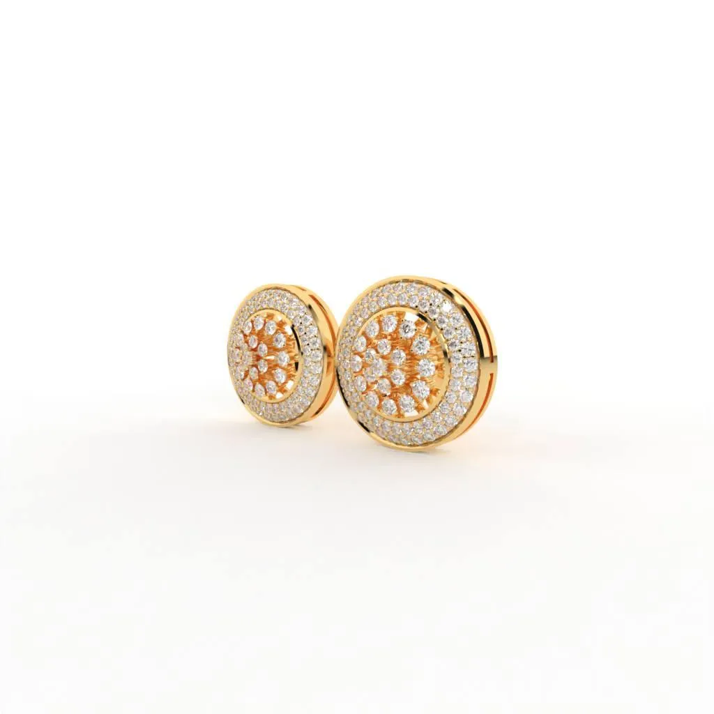 Emil Silver Stud Earrings | 22KT Gold Vermeil