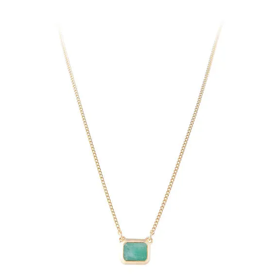 Fairley Emerald Crystal Deco Necklace