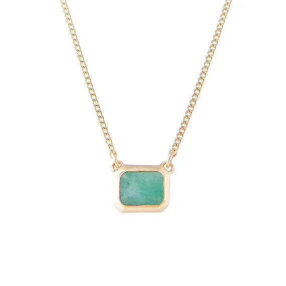 Fairley Emerald Crystal Deco Necklace