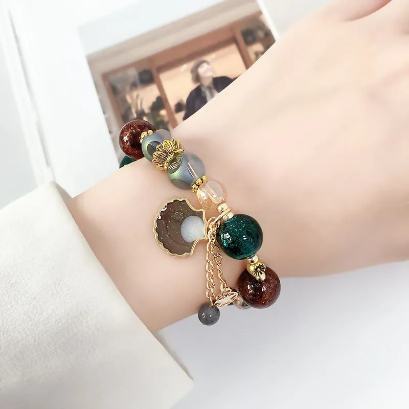 Famous Family Style Natural Stone Beaded Bracelet DIY Handmade