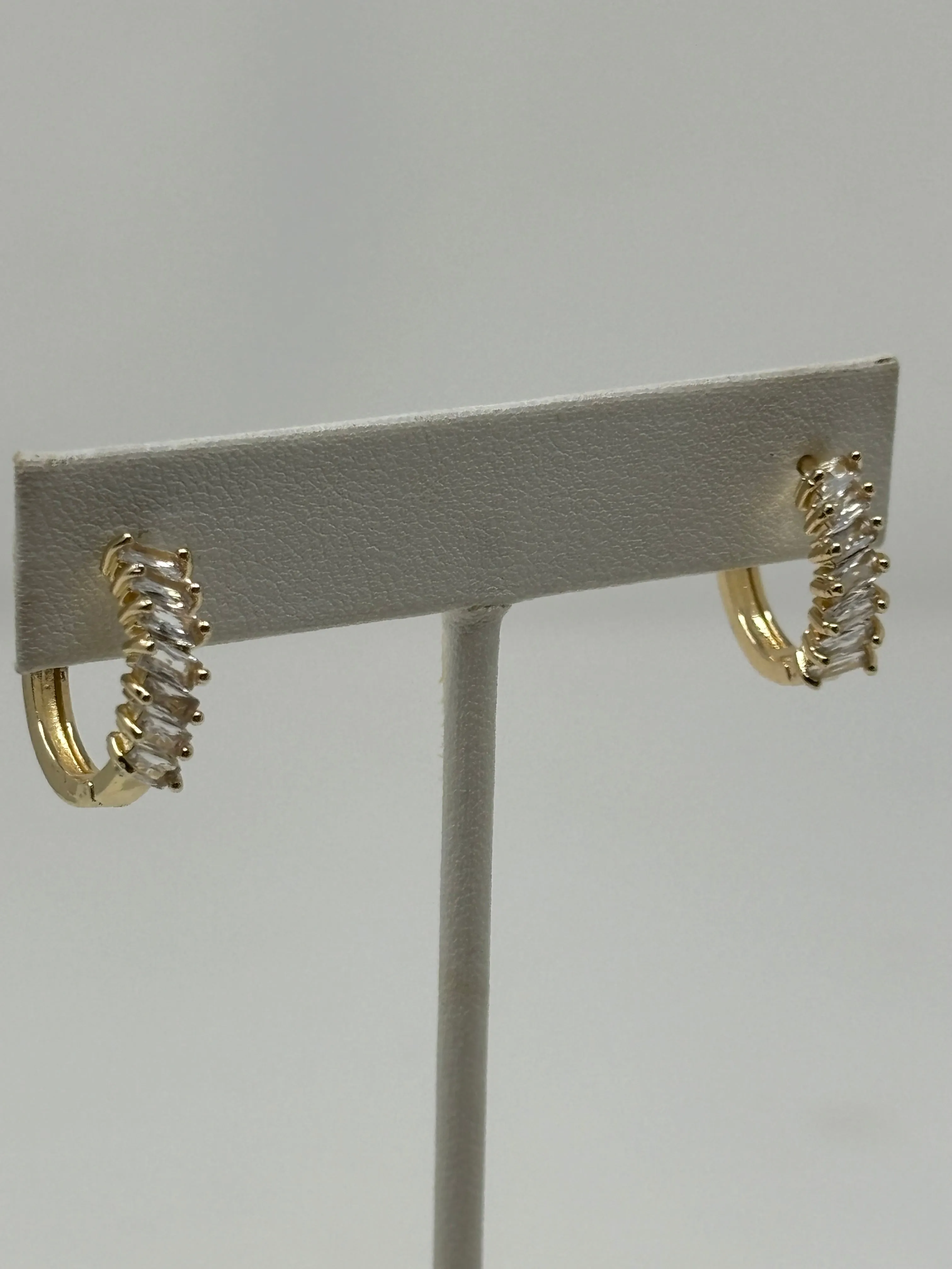 Faye Gold Rhinestone Hoop