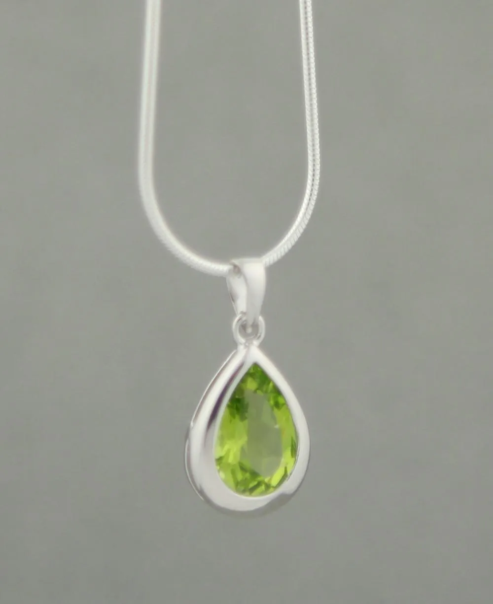 Gemstone Teardrop Charm Pendants