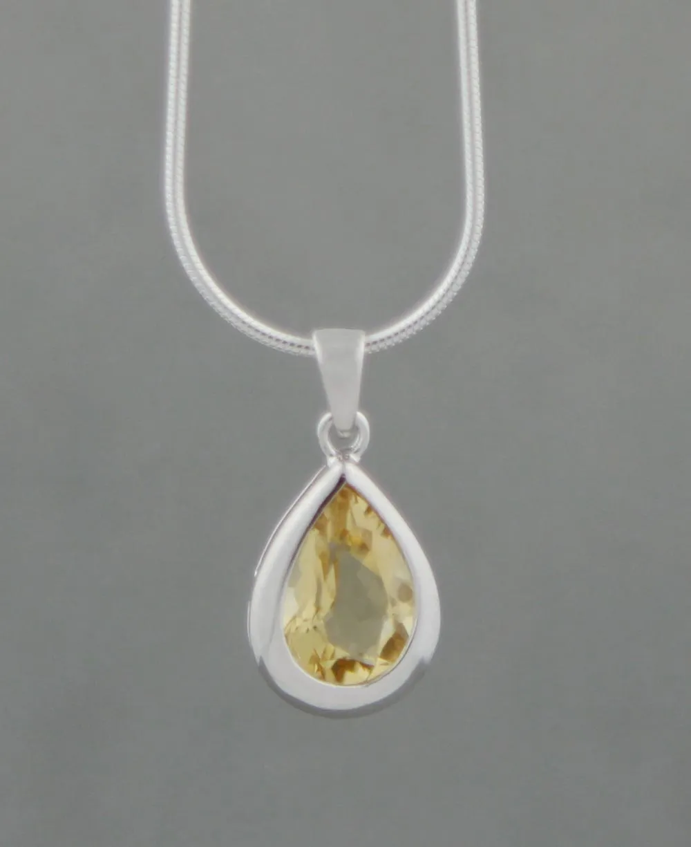 Gemstone Teardrop Charm Pendants