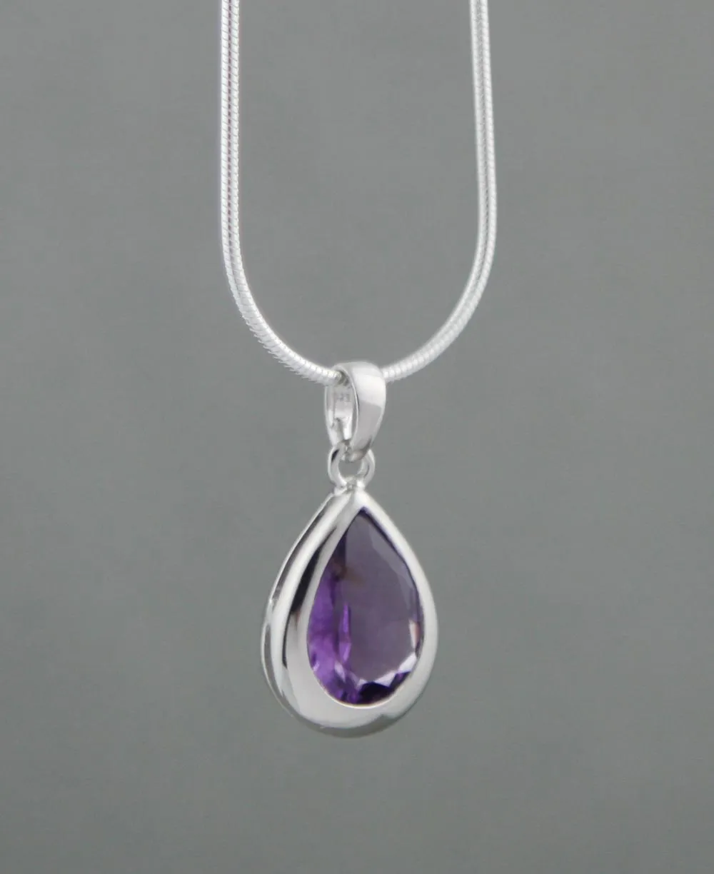 Gemstone Teardrop Charm Pendants