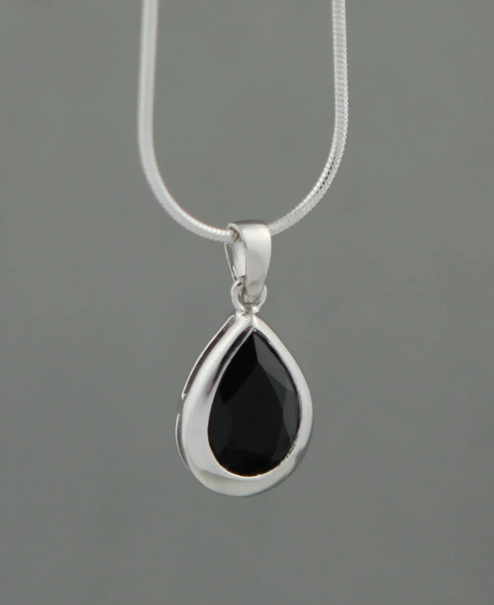 Gemstone Teardrop Charm Pendants