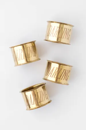 Golden Napkin Rings