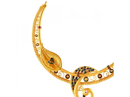 Gorgeous Peacock Motif Designer 22k Statement Jewellery For Women