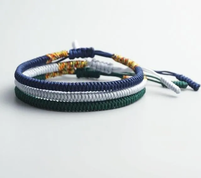 Handmade Buddhist Knots Rope Bracelet