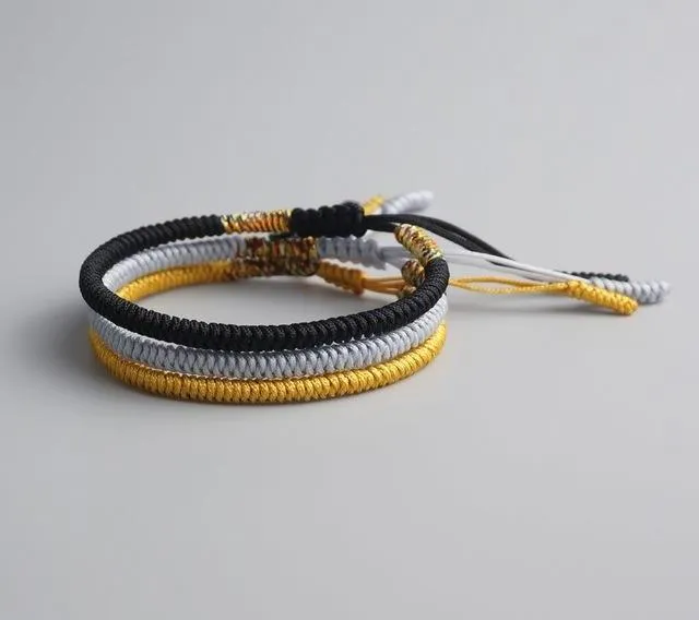 Handmade Buddhist Knots Rope Bracelet