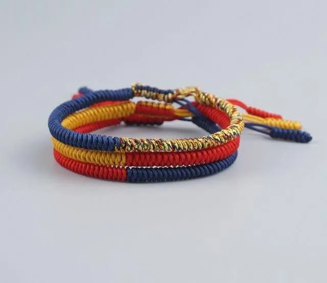 Handmade Buddhist Knots Rope Bracelet