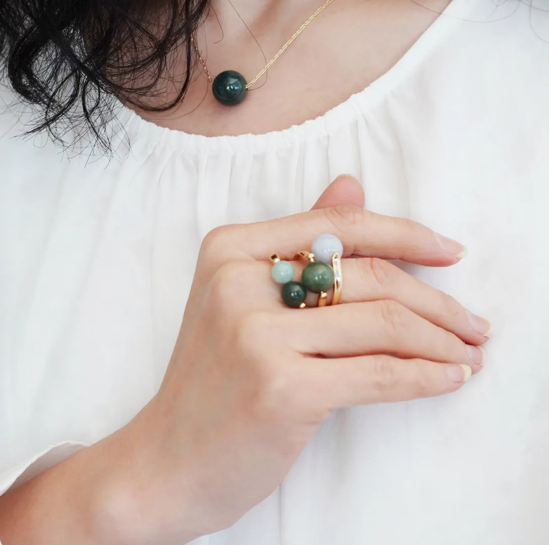 Jadeite Stack Rings