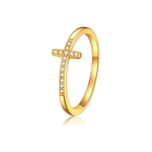 Kyerlyn CZ Cross Ring Size 6 to 9