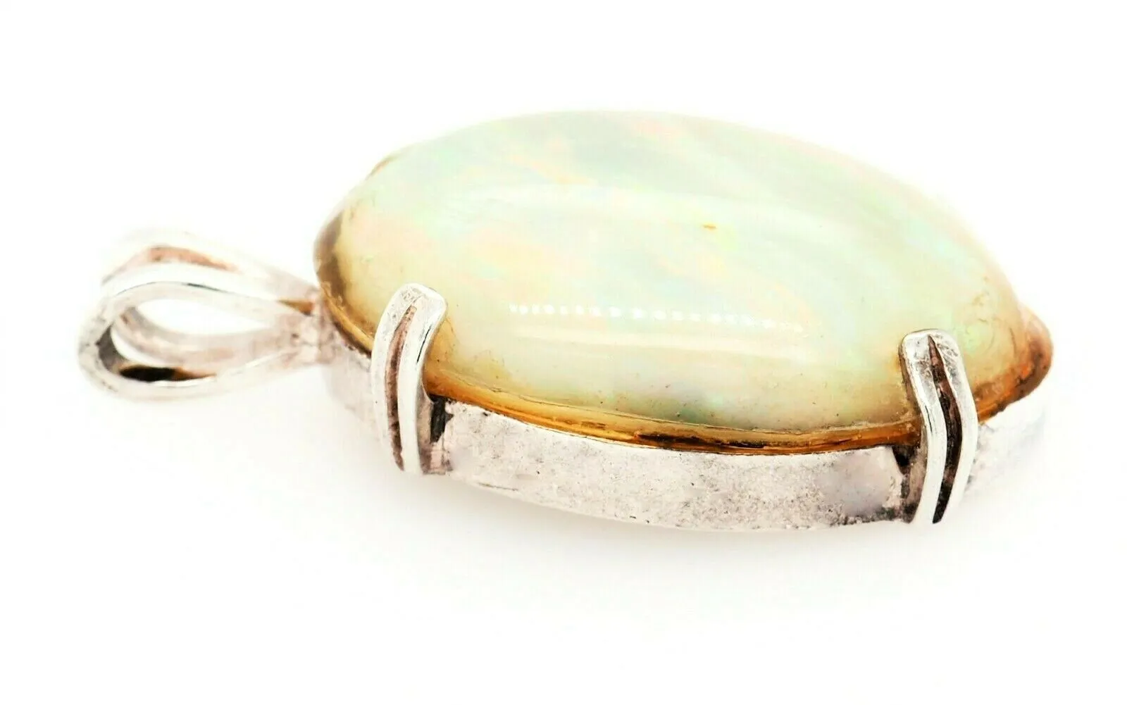 Light Opal Triplet & Sterling Silver Pendant Fine Statement Jewellery