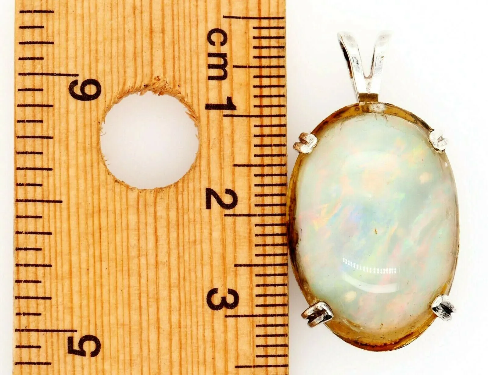 Light Opal Triplet & Sterling Silver Pendant Fine Statement Jewellery