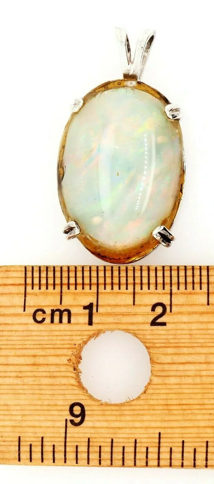 Light Opal Triplet & Sterling Silver Pendant Fine Statement Jewellery