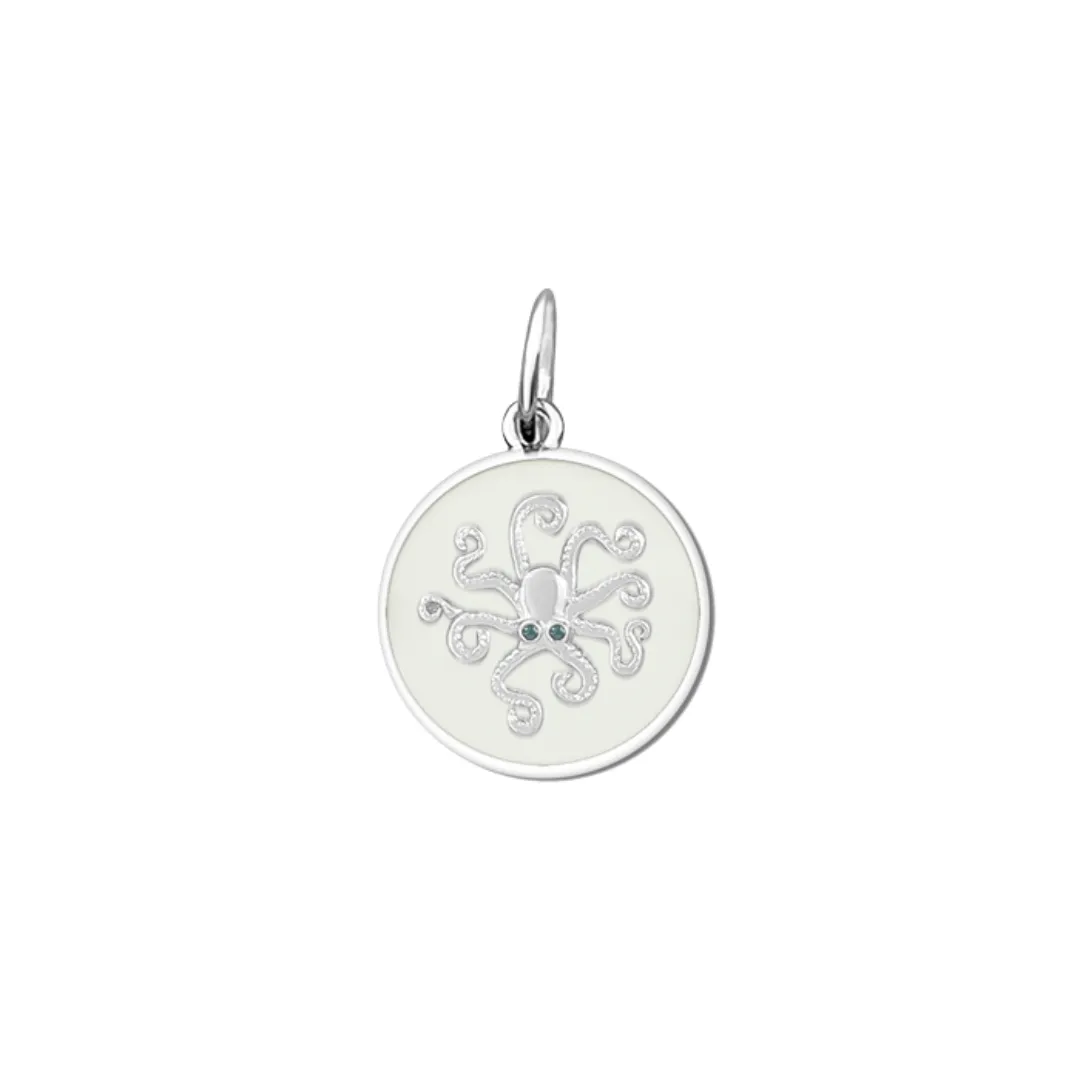 Lola Octopus Pendant - Small - Alpine White