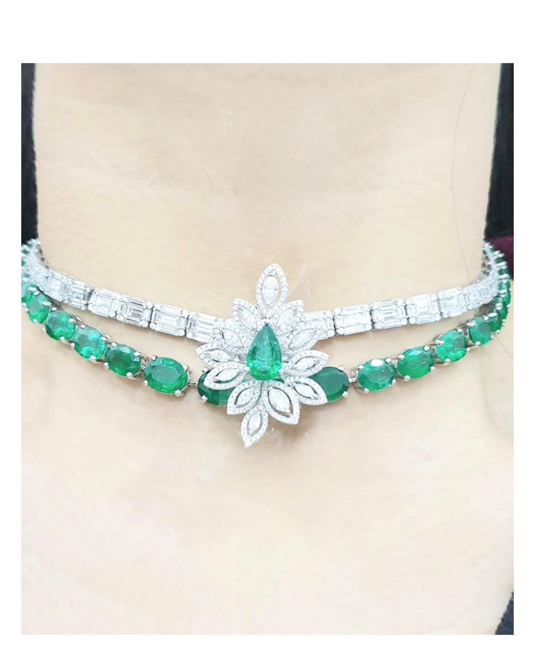 LVNA Signatures “The Kristine” Colombian Emerald Necklace