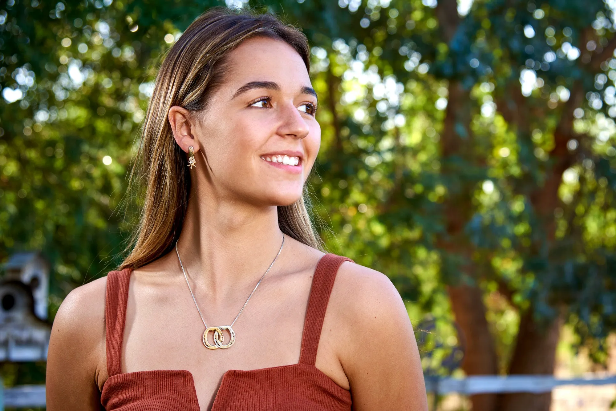 Mexican Spur Earrings, 14k Gold