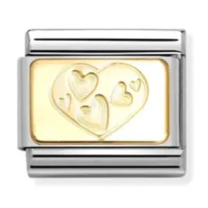 Nomination Classic Hearts Plaque Link