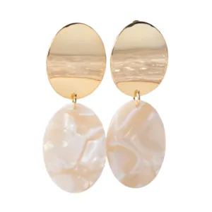 Oval Drop Earrings