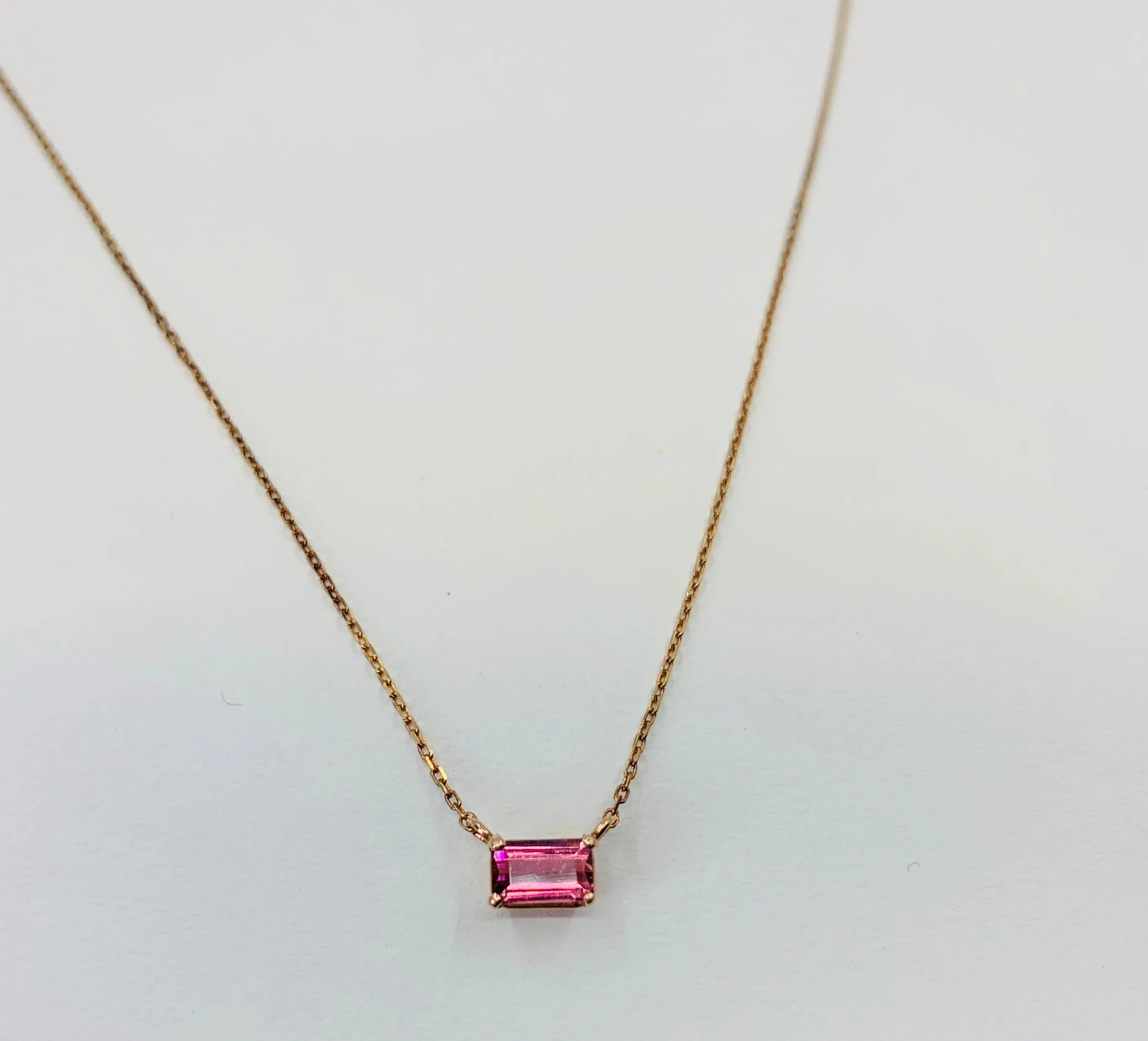 Pink Tourmaline Necklace