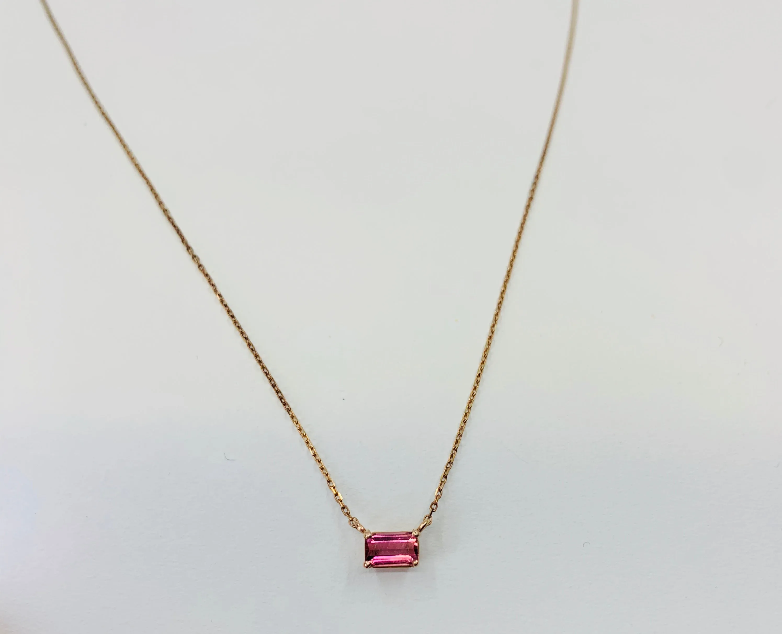 Pink Tourmaline Necklace