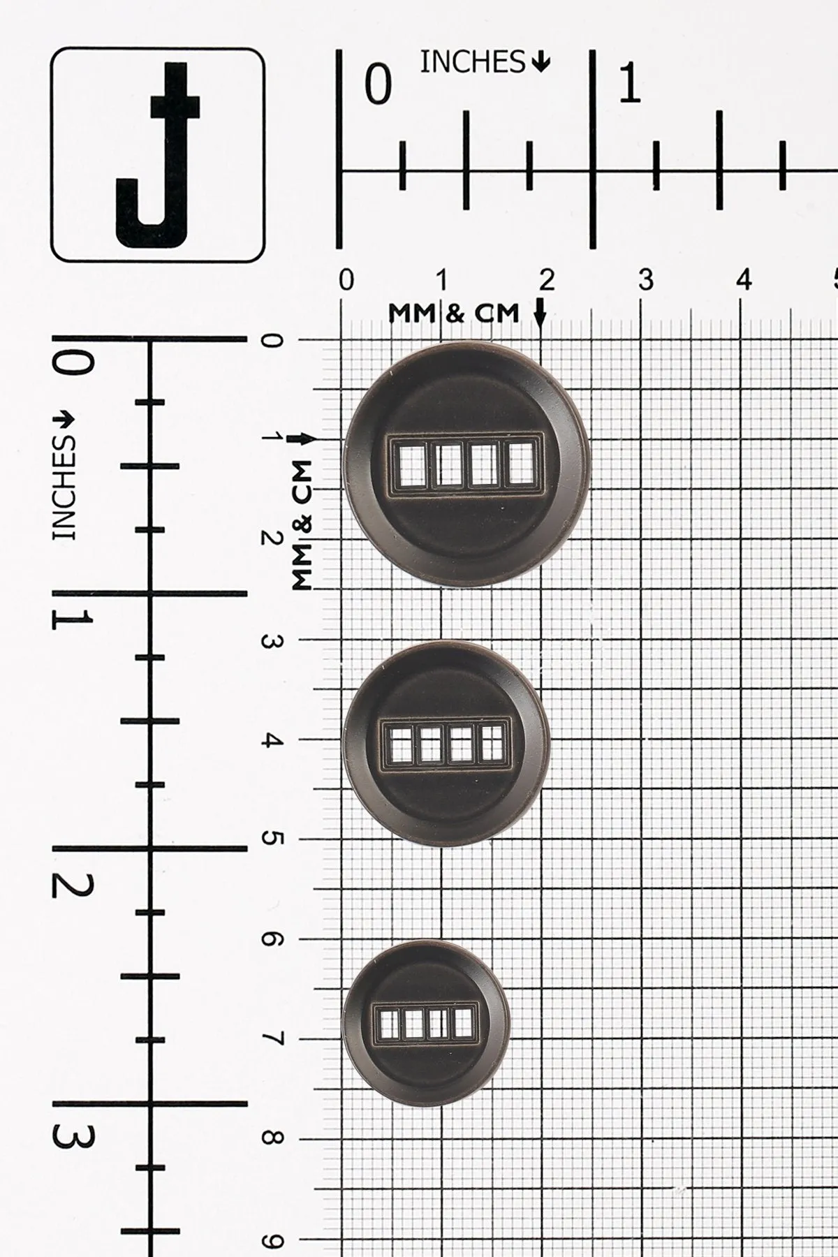 Round Shape 4-Hole Dual Colour ABS Button