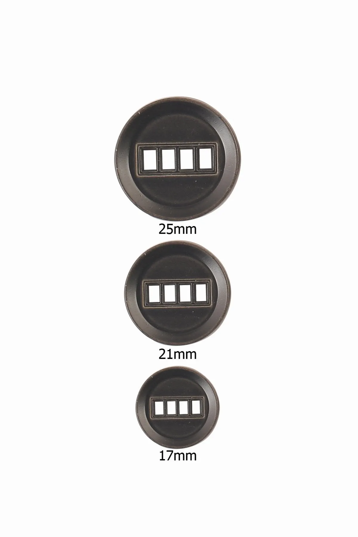 Round Shape 4-Hole Dual Colour ABS Button