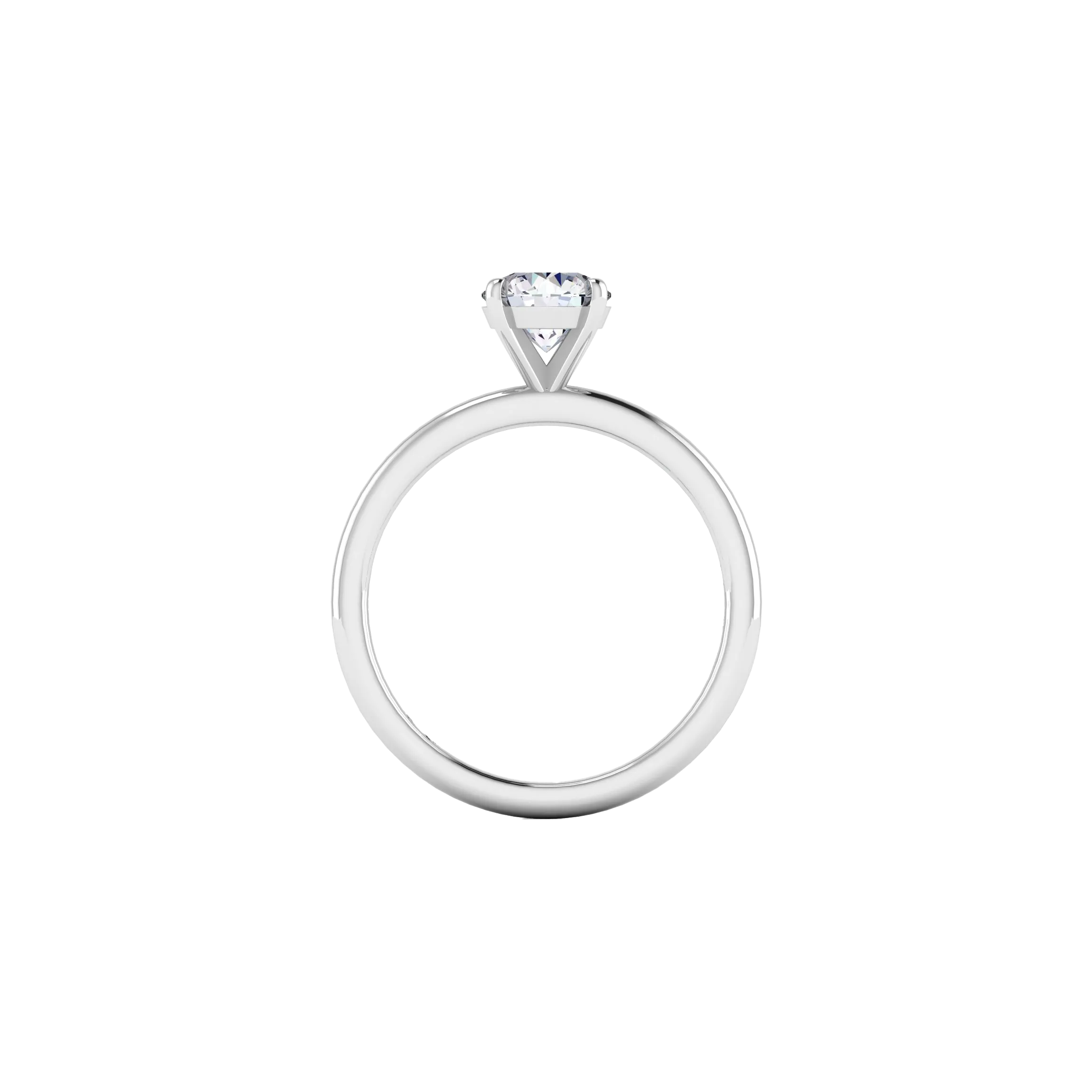 Round solitaire petite ring