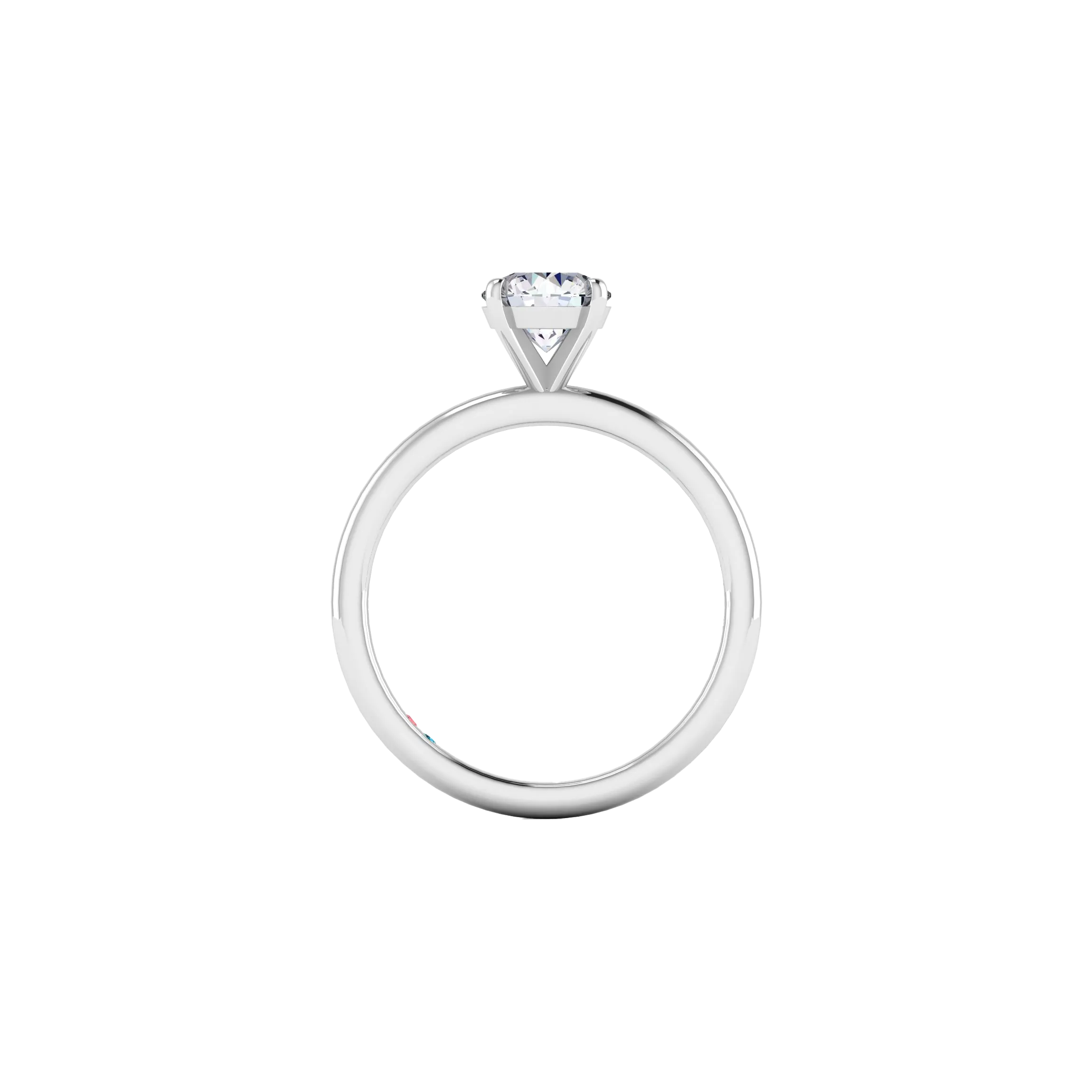 Round solitaire petite ring