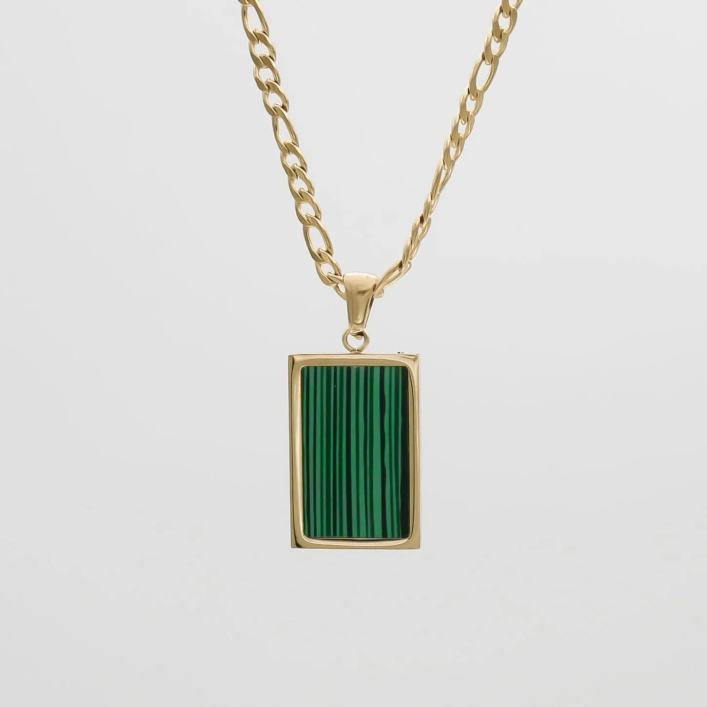 Saraya Emerald Tablet Necklace