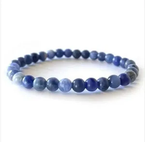 Sodalite 6mm Natural Gemstone Handmade Bracelet