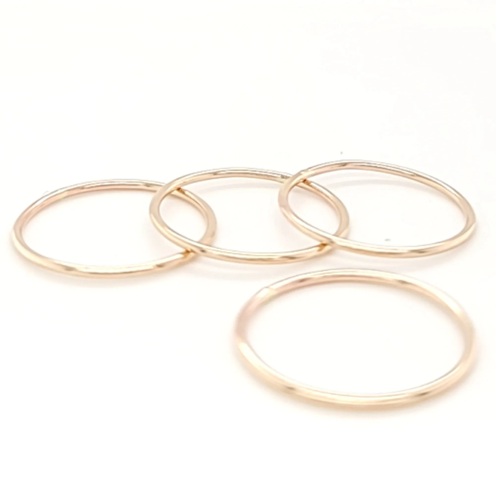 Sparkly shinny stacking rings - Stackable rings - Simple & Minimalist - CG475R. Starts at